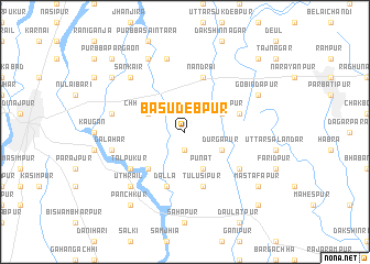 map of Bāsudebpur