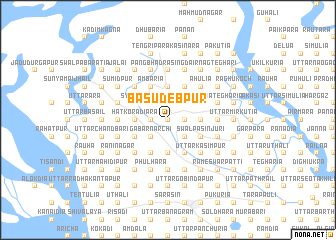 map of Bāsudebpur