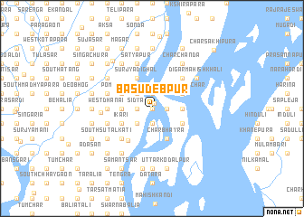 map of Bāsudebpur