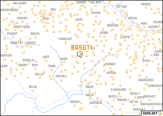 map of Basūti