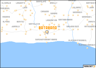 Batabanó (Cuba) map - nona.net