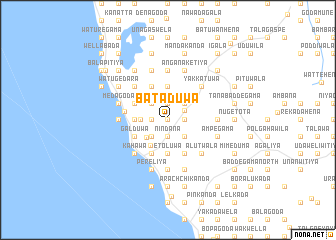 map of Bataduwa
