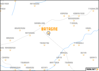 map of Batagné