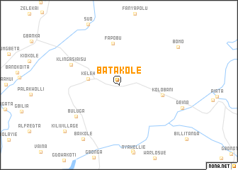 map of Batakole