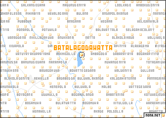 map of Batalagodawatta