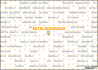 map of Batalagodawewa