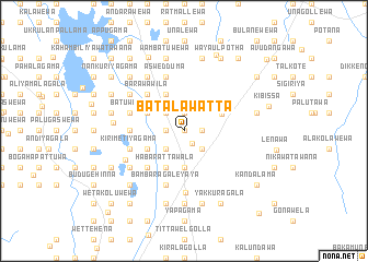 map of Batalawatta