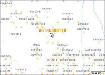 map of Batalawatta