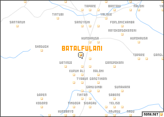 map of Batal Fulani