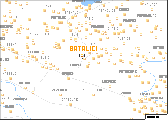 map of Batalići