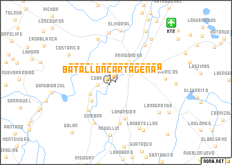 map of Batallón Cartagena