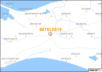 map of Batalʼnoye