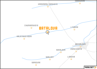 map of Batalova