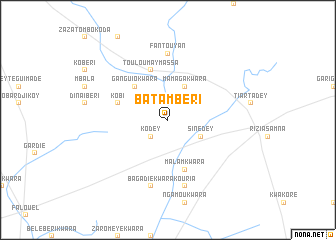 map of Batambéri