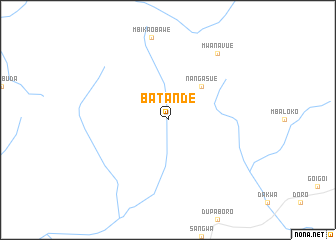 map of Batande