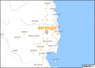 map of Batangan