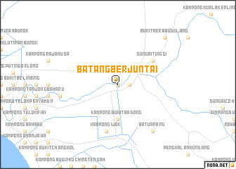 map of Batang Berjuntai