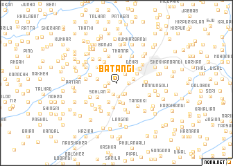 map of Batangi