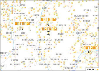 map of Batangi