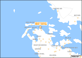 map of Batang