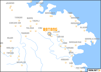 map of Batang