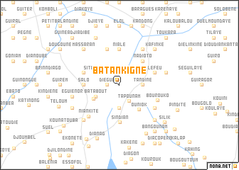 map of Batankigné