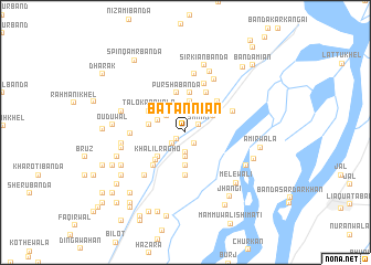 map of Batanniān