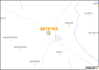 map of Batatais