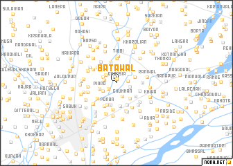map of Batawāl
