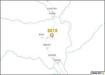 map of Bata