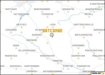 map of Batcombe