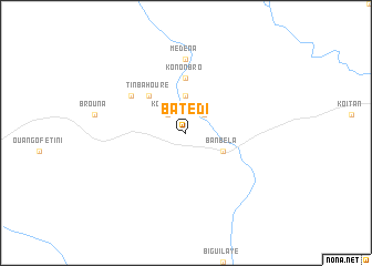 map of Batédi