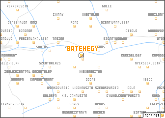 map of Batéhegy