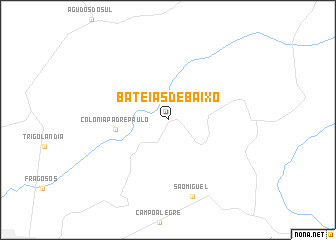 map of Bateias de Baixo