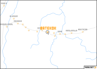 map of Batékok