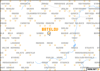 map of Batelov