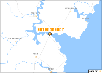 map of Batemans Bay