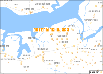 map of Batending Kajara