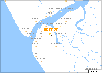 map of Batere
