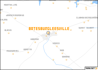 map of Batesburg-Leesville