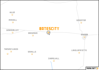 map of Bates City