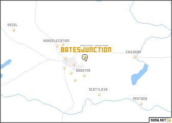 map of Bates Junction