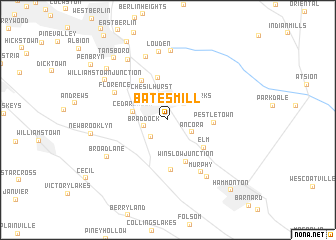 map of Bates Mill