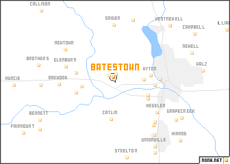 map of Batestown