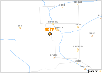 map of Bates