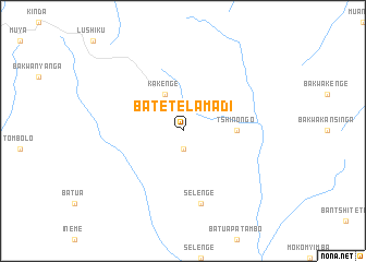 map of Batetela-Madi