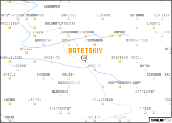 map of Batetskiy