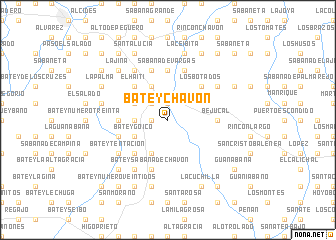 map of Batey Chavón