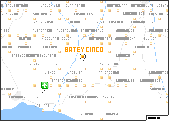 map of Batey Cinco