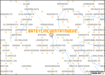 map of Batey Cincuenta y Nueve